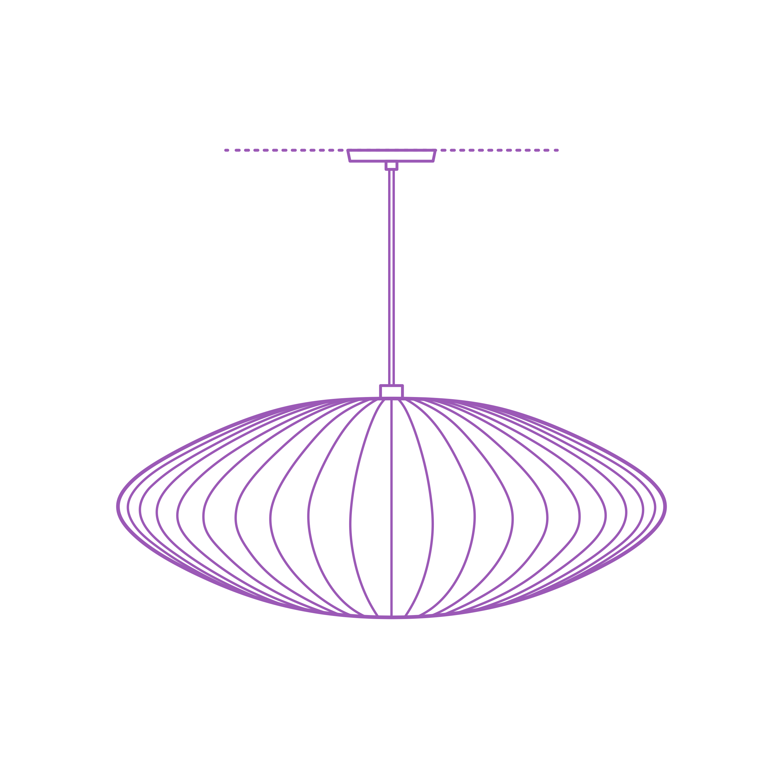 Fixtures Pendant Lights Nelson Saucer Pendant Line Art Illustration Svg Free Vectors